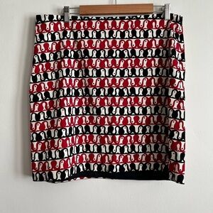 Talbots Octopus Novelty Print Pencil Mini Skirt